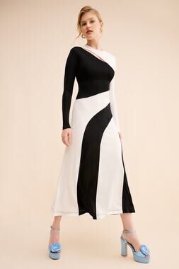 FARM RIO Cut-Out Long Sleeve Midi Dress Size M NWT Retail $248